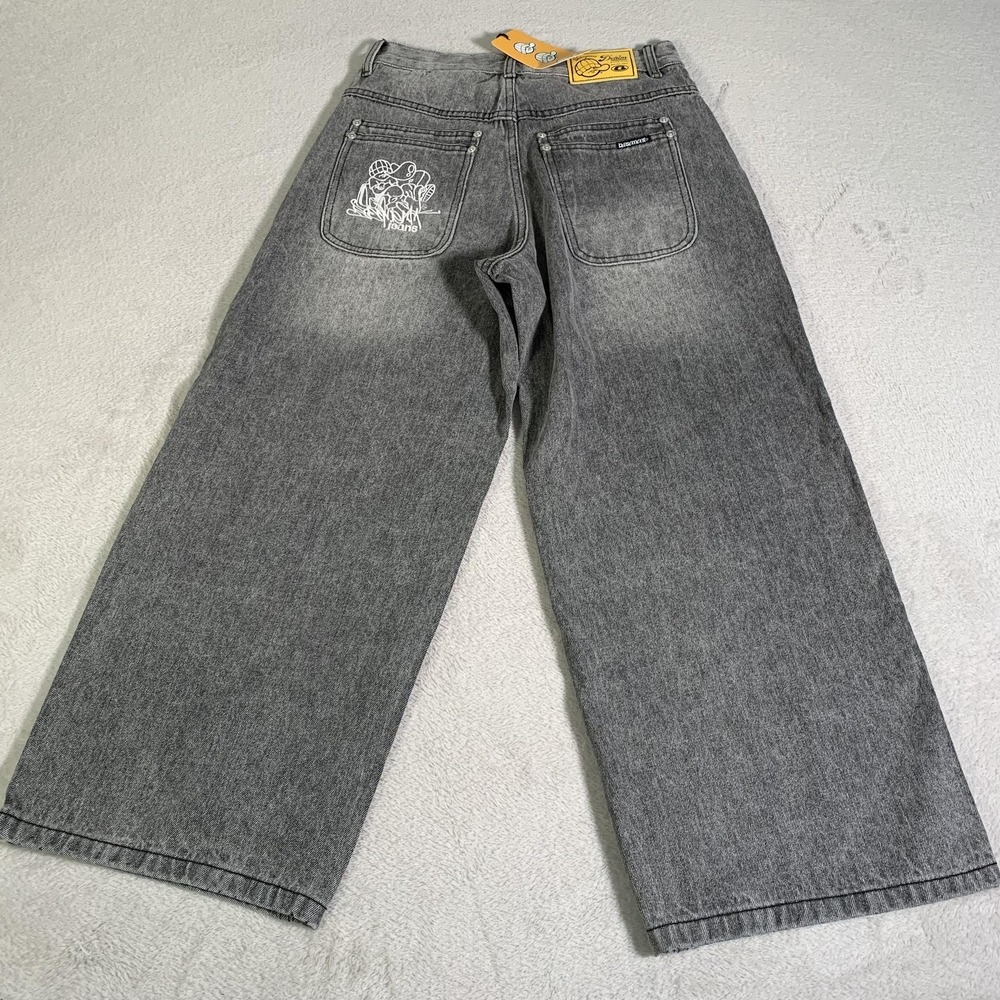 Y2K Basement Sleepers Jeans Mens 28x26 (Tag XS) Baggy Wide Leg Underground‎ NEW